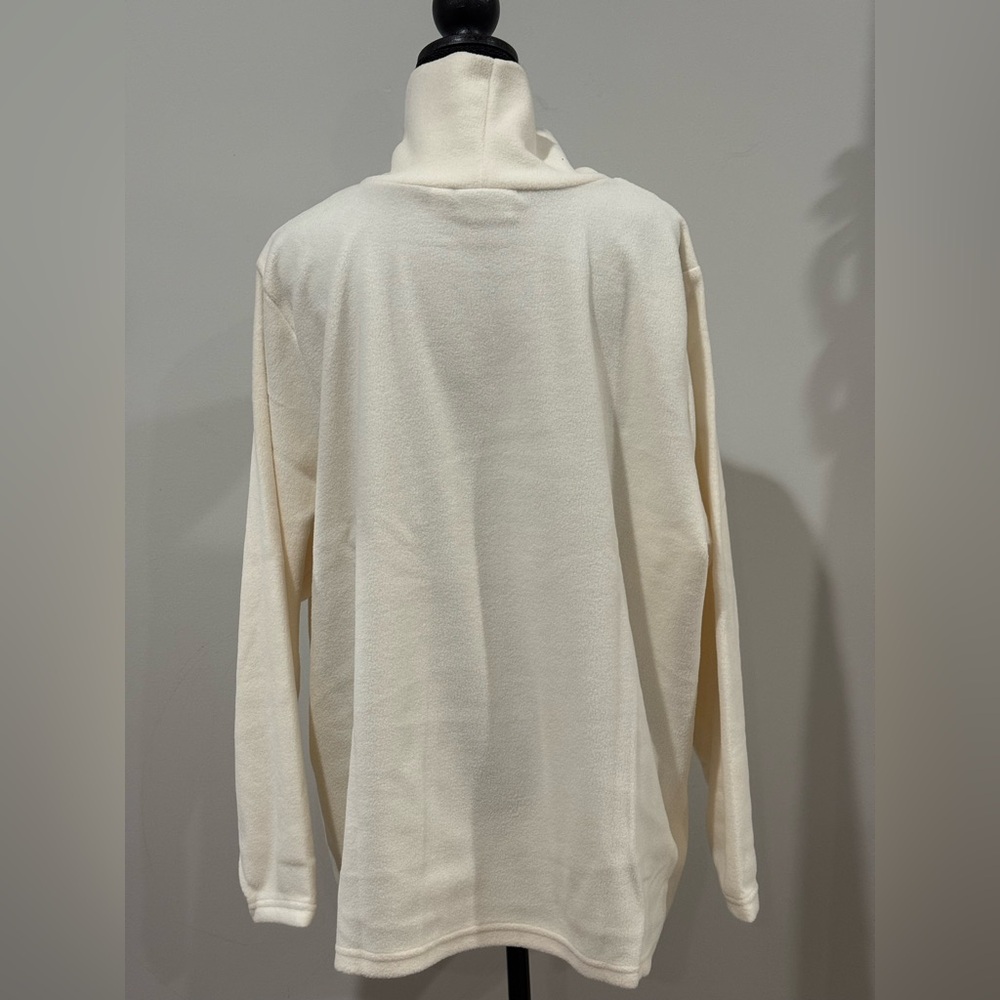 New Out of Packaging D&Co 2X Cozy Cream Turtleneck Sweater 765 - Picture 4 of 8